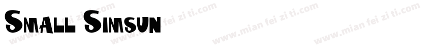 Small Simsun字体转换